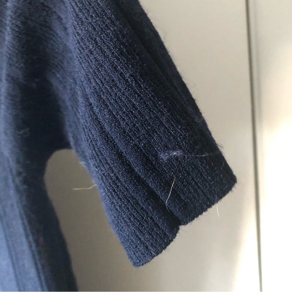 FRAME Twist-Front Rib Knit MIDI Dress sz. S - Picture 8 of 9